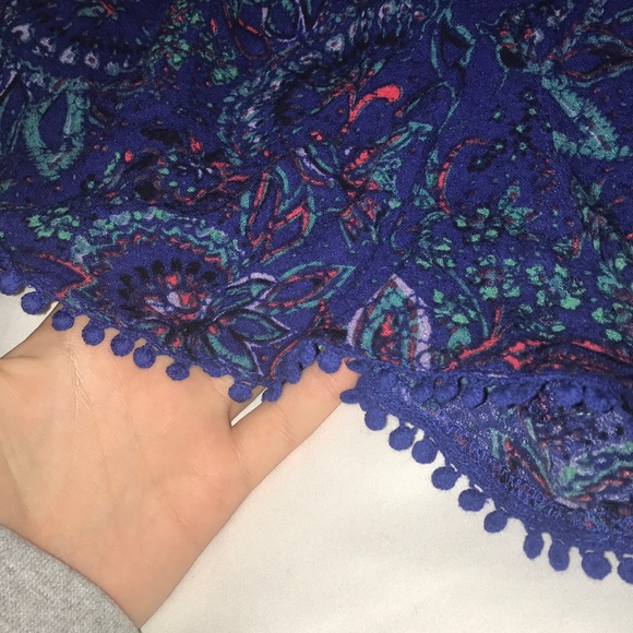 royal blue flowy shorts - Picture 2 of 2